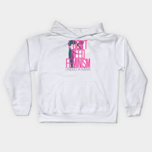 Feminism Brush-Off Kids Hoodie